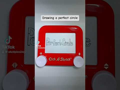 I’m light of school starting I decided to draw a circle ⭕️ #etchasketch #drawing #circle