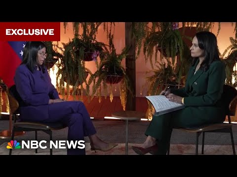 YouTube video thumbnail: Delcy Rodríguez Says Venezuela Will Have ‘Fair and Free’ Elections but Doesn’t Provide Timeline