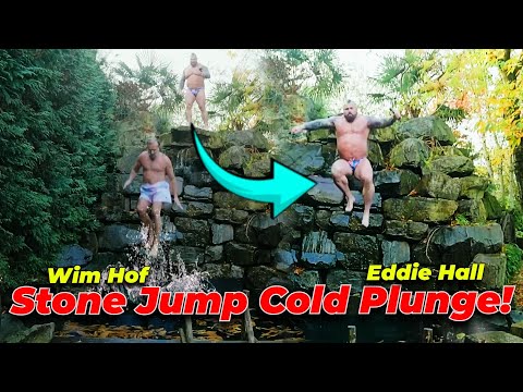 Eddie Hall Tries Wim Hofs Cold Plunge Jump!