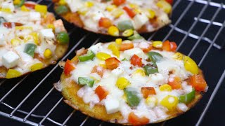 प्रोटीन से भरपूर टेस्टी और हेल्दी  देसी पिज़्ज़ा बिना मैदे के | Moonglet Pizza!