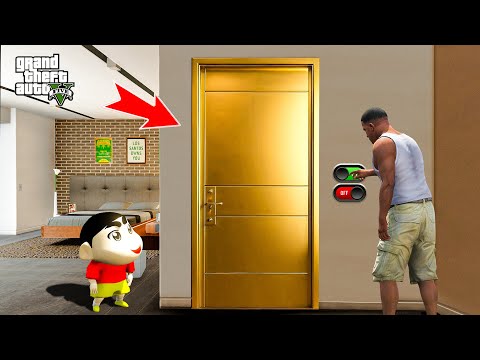 Shinchan Opened The Most Ultimate Secret Golden Door Franklin's House in Gta 5