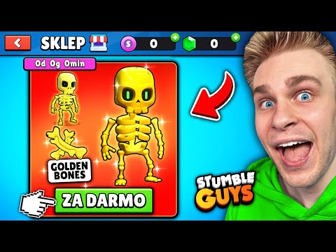 Jak ODEBRAŁEM (ZA DARMO) ⚠️ TOP #1 *OG SKIN* - GOLDEN BONES 💀 jako JEDYNY w POLSCE 🇵🇱 w Stumble Guys