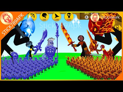 FINAL BOSS ICE, XIPHOS, SPEAROS VS WRATHNAR, FINAL BOSS LAVA | Stick War Legacy Mod | Stick789Apk