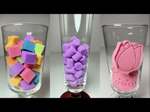 Very Satisfying and Relaxing, Kinetic Sand ASMR, Drop and squish