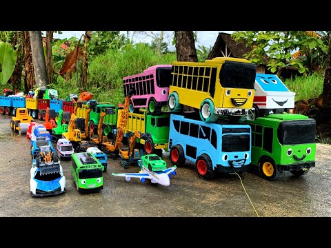 Mantap !! Truk Oleng Bongkar Mainan Mobil Mobilan Truk Molen, Excavator, Loader, Mobil Balap,Forklif