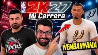 ¡Partido vs WEMBANYAMA! | NBA 2K27 Mi Carrera #10 | Resultado SORTEO NBA 2K27
