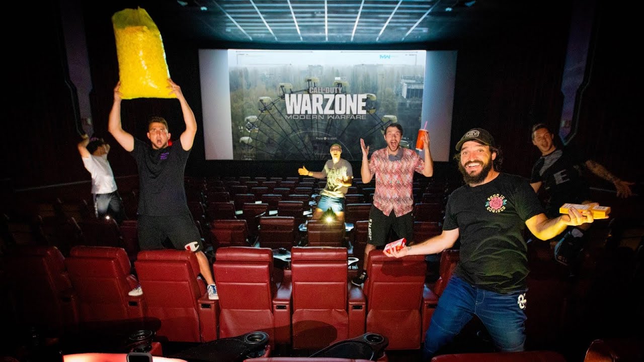 OVERNIGHT IN A MOVIE THEATER! (We Snuck In)