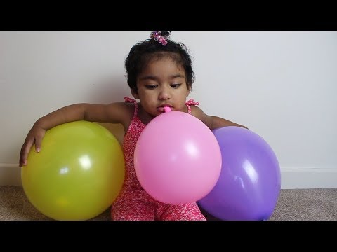 Learn Colors with Balloon Finger Family Song Rufi Ishfi Play time with Daddy