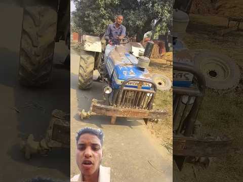 बिना टायर ट्रैक्टर चला दिया #experimnent #jcb #farmer #tranding #viral #shorts  #tractor #experiment