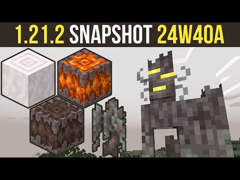 Minecraft 1.21.2 Snapshot 24W40A | Creaking, Pale Garden, Winter Drop!