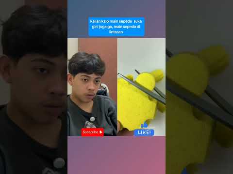 Kalian kalo main sepeda suka gini juga ga, main sepeda di lintasan #ompedvisual #omped