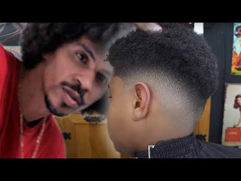 Como fazer degradê mid fade em cabelo afro
