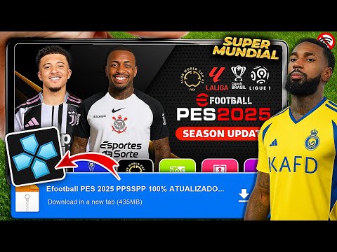 🚨 eFOOTBALL PES 2025 (PPSSPP) SUPER MUNDIAL🏆 DOWNLOAD MEDIAFIRE LINK DIRETO! 😱 BOMBA PATCH
