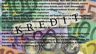 Kredit ohne Schufa - jetzt ihre Auszahlung beantragen 💲💲💲