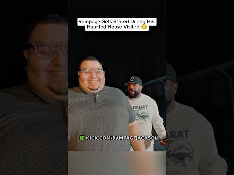 Rampage Gets Scared During His Haunted House Visit #rampage #ufc #rampagejackson #shorts