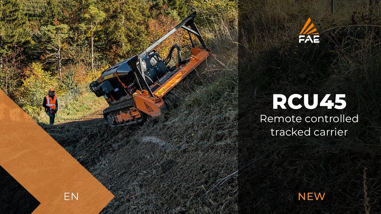 The ultra-compact RCU45 remote-controlled tracked carrier