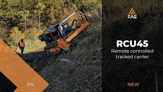 The ultra-compact RCU45 remote-controlled tracked carrier