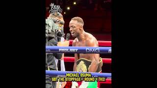 Michael Osuma GETS THE STOPPAGE! ROUND 4 TKO! his  trainer, Joel Casamayor, he’s one to watch!