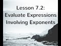 Evaluating Expressions with Exponents