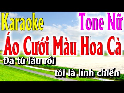 Áo Cưới Màu Hoa Cà Karaoke – Tone Nữ – Karaoke Lâm Organ – Beat Mới