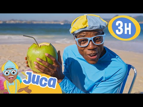 Juca Passa o Dia na Praia! | 3 HORAS DO JUCA BRASIL! | Vídeos Educativos para Crianças