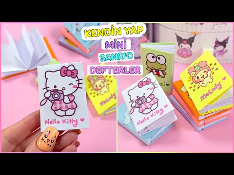 KENDİN YAP – MİNİ SANRIO DEFTERLER – SEVİMLİ VE KOLAY