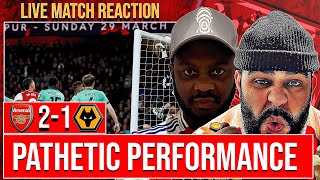 WE WERE TERRIBLE!🤢 Arsenal 2-1 Wolves Match Reaction: Pathetic Performance Despite WIN @Famzonetv