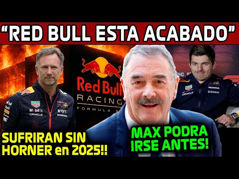 "RED BULL VA SUFRIR MUCHISIMO SIN HORNER en 2025" NIGEL MANSELL || MAX PODRA IRSE ANTES!! F1 2025