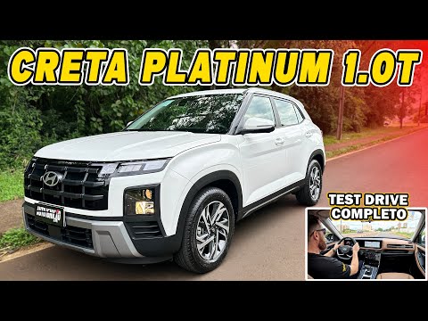 CRETA PLATINUM 1.0 TURBO 2025 - Test Drive Com a Versão Que Mais Vai Vender!