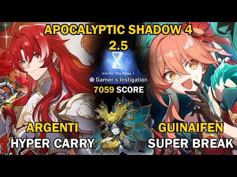 Argenti Hyper & Guinaifen Super BREAK | Apocalyptic Shadow Stage 4 (3 Stars) | Honkai Star Rail 2.5