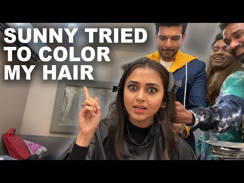 @KaranKundrraOfficial  TRIED TO COLOR MY HAIR | 1ST HAIR COLOR EXPERIENCE @tejasswiprakash413