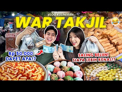 SERUU! WAR TAKJIL JEROME & ECA AURA! CHALLENGE SALING BELIIN Rp50.000!!