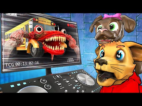 SCHOOL BUS EATER CAUGHT ON SECURITY CAMERA... (*Gmod Sandbox*)