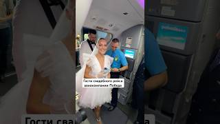 Гости свадебного рейса авиакомпании Победа