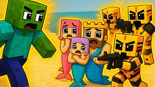 👉 Zombie Boy Rescues the Mermaid King Family 😱 | Minecraft Animation