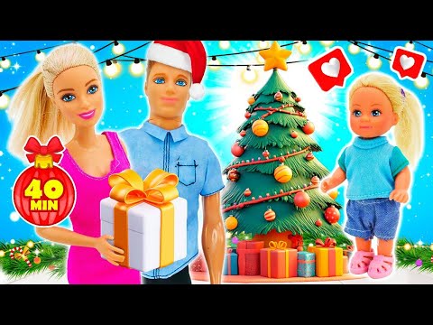 La famille de Barbie célèbre la fête de Noël🎄🎁 Compilation de vidéos pour filles