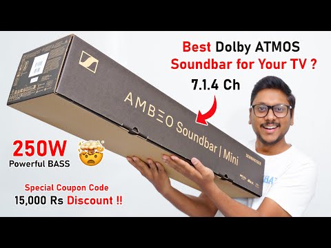 Unboxing My New 7.1.4 Ch 250W Dolby ATMOS Sennheiser Ambeo Soundbar Mini (2025)... Woah🔥