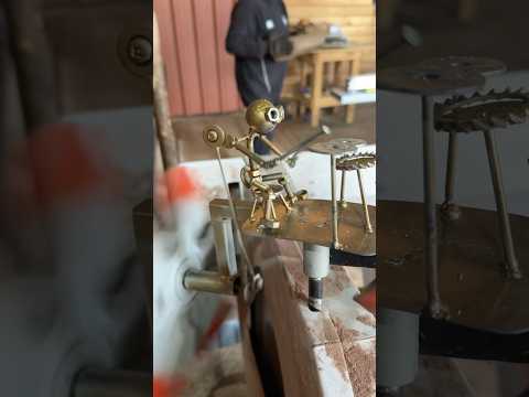 Metal Drummer Comes Alive in Factory | Industrial Rock Machine #MUSIC #YOUTUBE #TIKTOK #RobotDrummer