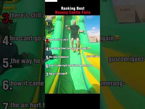 Ranking Best Bouncy Castle Fails #tiktok #usa #bouncycastle #funnyshorts