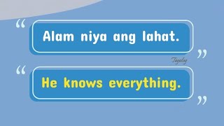 Tagalog Expressions using "ALAM" | English-Tagalog Translation