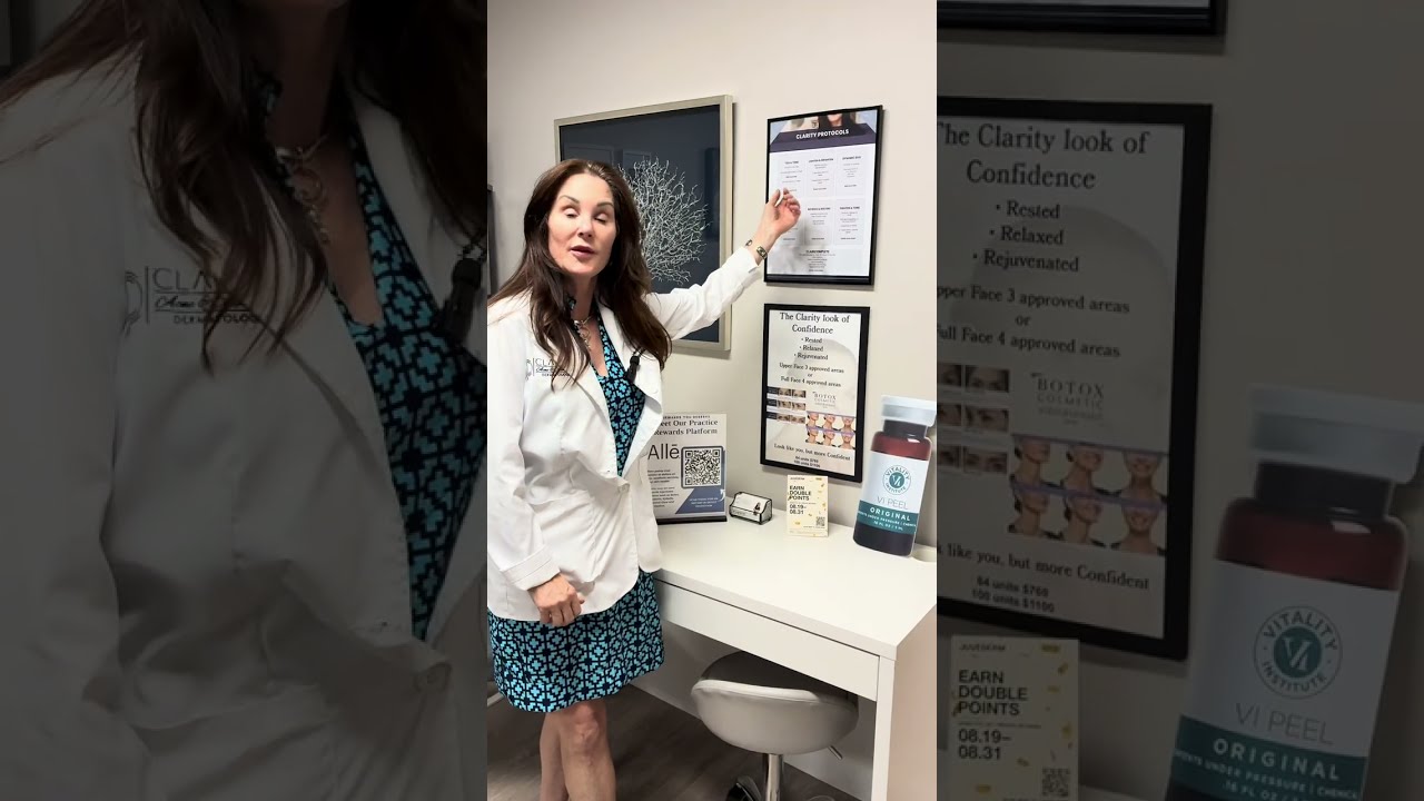 Dermatologist explaining skincare treatment options.