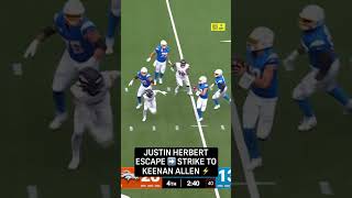 Justin Herbert comes up huge with the CLUTCH TD ⚡️