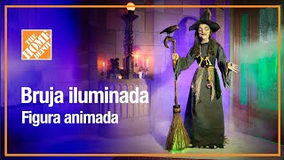 Bruja iluminada | Figura animada | Halloween