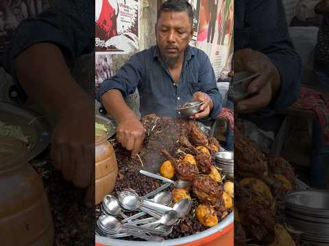 UNIQUE Style Chicken Chana Masala Chaat In Bangladesh 😋😱 #shorts