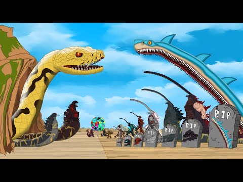 IF EVOLUTION of PYTHON vs EVOLUTION of BLOODBATH GODZILLA Long Mouth: Size Comparison / ANIMATION