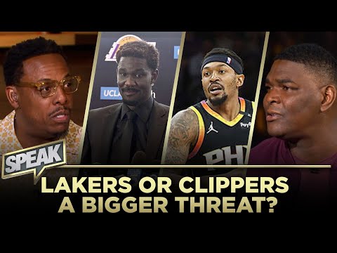 Deandre Ayton received text from Luka, not LeBron, does Beal make Clippers a threat, Booker | SPEAK