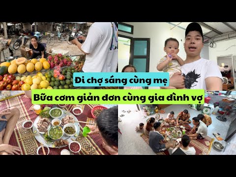 575 | XKLĐ Nhật Về Nước - Đi Chợ Sáng Ở Quê Và Bữa Cơm Trưa Cùng Gia Đình Vợ Tại Hà Nam | Đức Thư