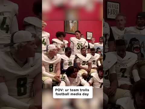 Trolling football media day 🤣😭 #shorts