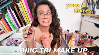 TRI MAKE UP - partie 2 yeux (palettes, rouges à lèvres, gloss...)