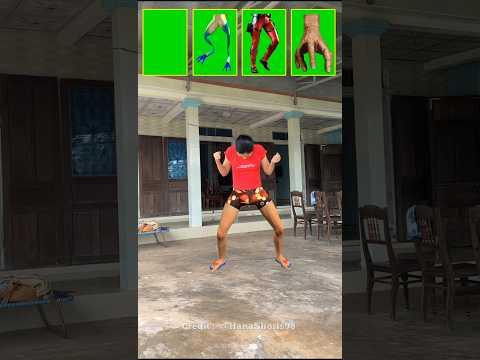 Amazing The frog's legs, the man's legs and the hand assemble into Hana's body and run away